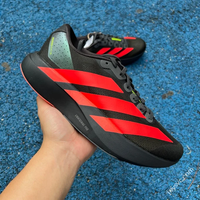 Pure Original Adidas Adizero Evo SL Running Shoes Black Red JR3414