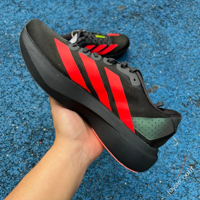 Pure Original Adidas Adizero Evo SL Running Shoes Black Red JR3414