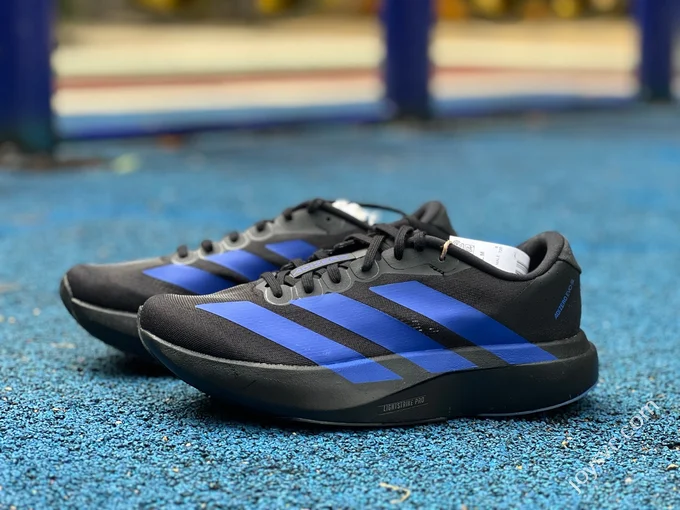 Pure Original Adidas Adizero Evo SL Running Shoes Black Blue JR3414