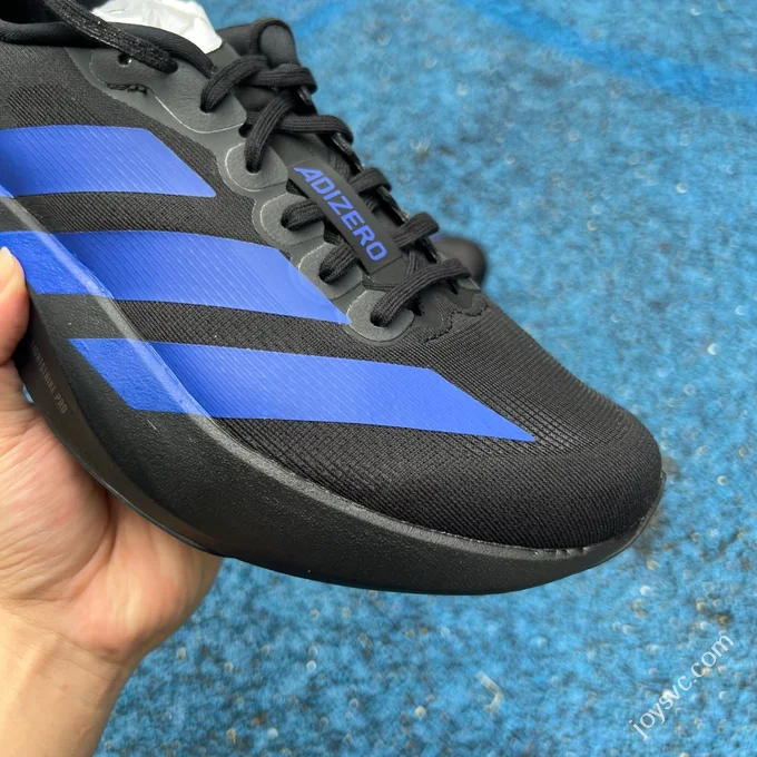 Pure Original Adidas Adizero Evo SL Running Shoes Black Blue JR3414