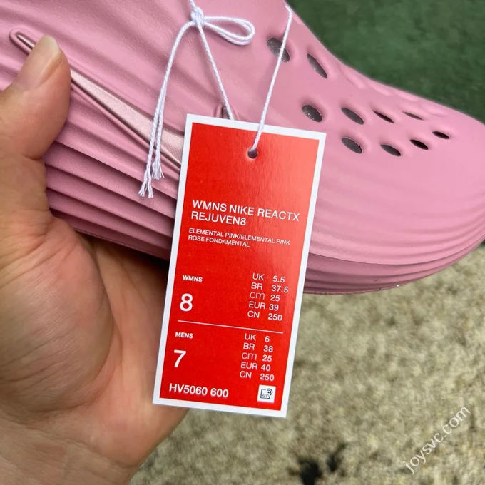 S2 Pure Original Nike ReactX Rejuven8 Pink Clogs HV5060-600