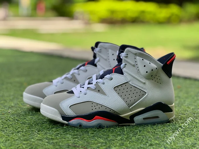 Y Pure Original AJ6 Tinker White Grey Red 384664-104