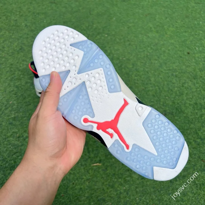 Y Pure Original AJ6 Tinker White Grey Red 384664-104