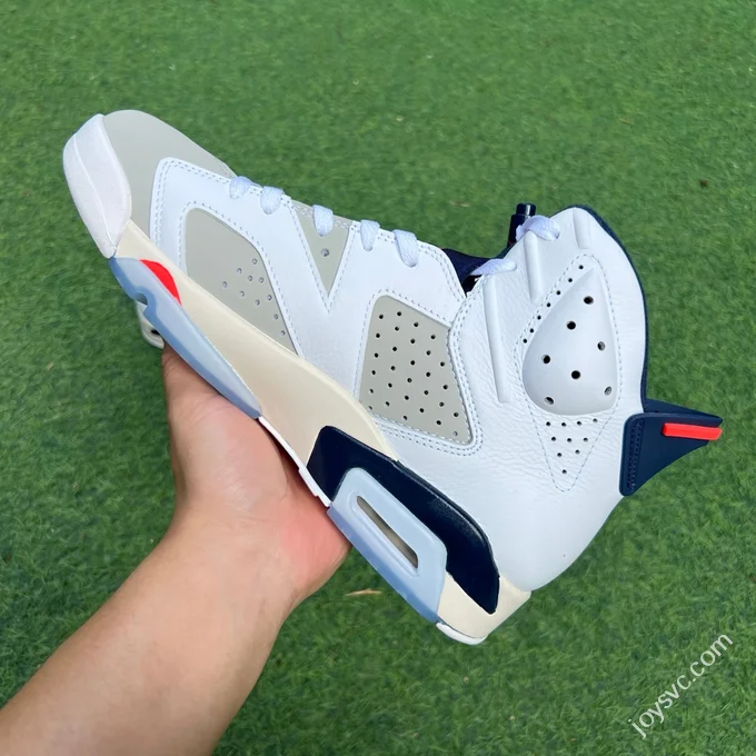 Y Pure Original AJ6 Tinker White Grey Red 384664-104