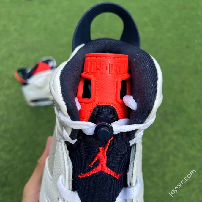 Y Pure Original AJ6 Tinker White Grey Red 384664-104
