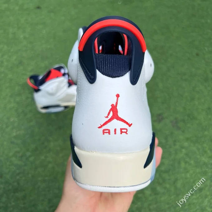 Y Pure Original AJ6 Tinker White Grey Red 384664-104