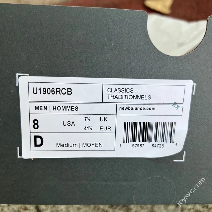 Pure Original NB1906 Black Grey U1960RCB