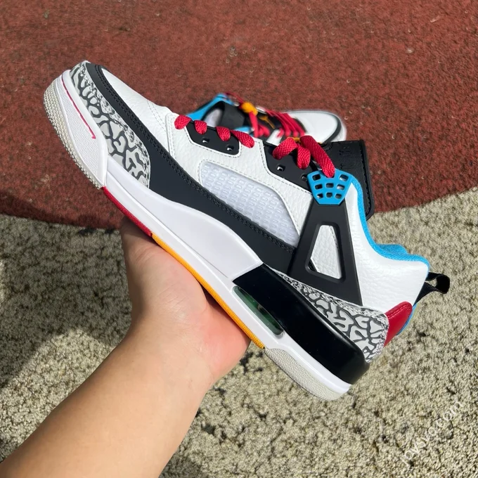 Jordan Spizike OG White Black Blue Red Elephant Print IM7425-004