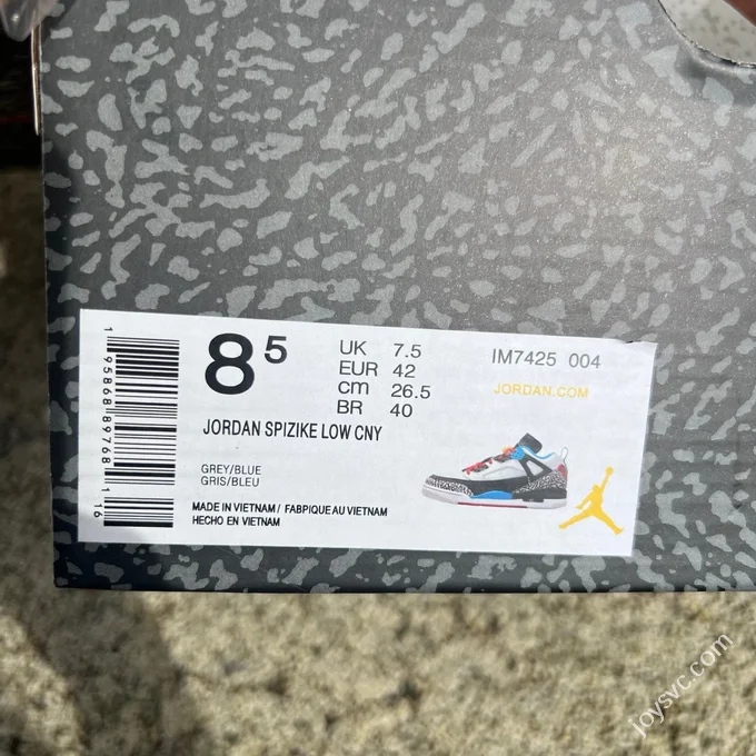 Jordan Spizike OG White Black Blue Red Elephant Print IM7425-004