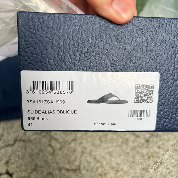 Dior Alias Calfskin Flip-Flops Black Men's Beige
