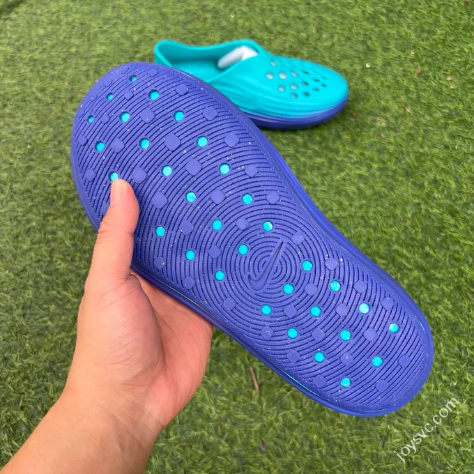 LW Pure Original Nike ReactX Rejuven8 Blue Purple Clogs HV5060-301