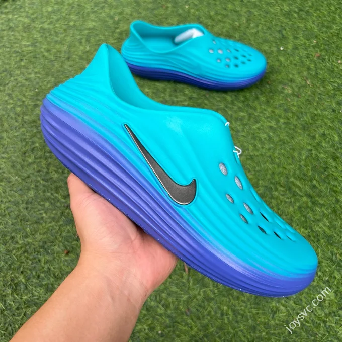 LW Pure Original Nike ReactX Rejuven8 Blue Purple Clogs HV5060-301