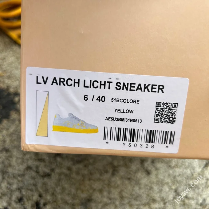 Pure Original LOUIS VUITTON Trainer Grey Yellow