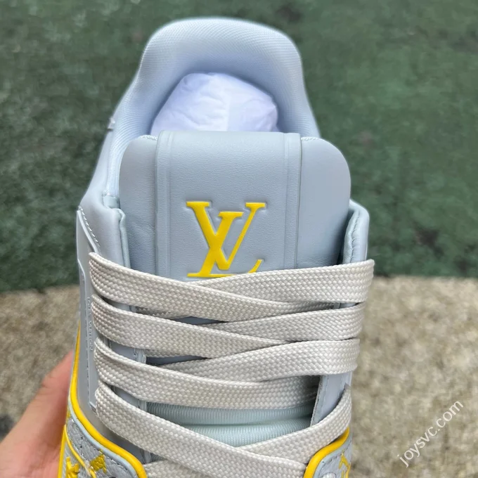 Pure Original LOUIS VUITTON Trainer Grey Yellow