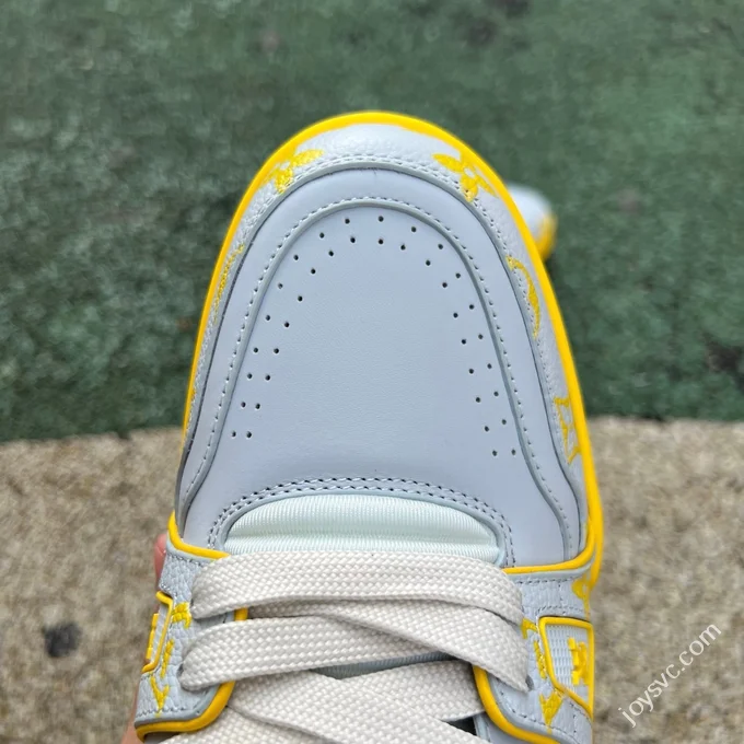 Pure Original LOUIS VUITTON Trainer Grey Yellow