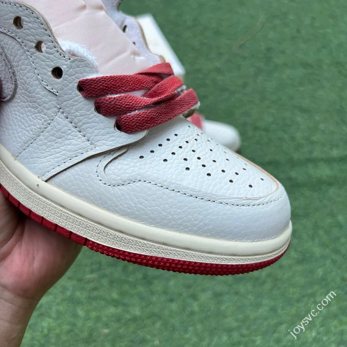 AJ1 High Top Beige Red 