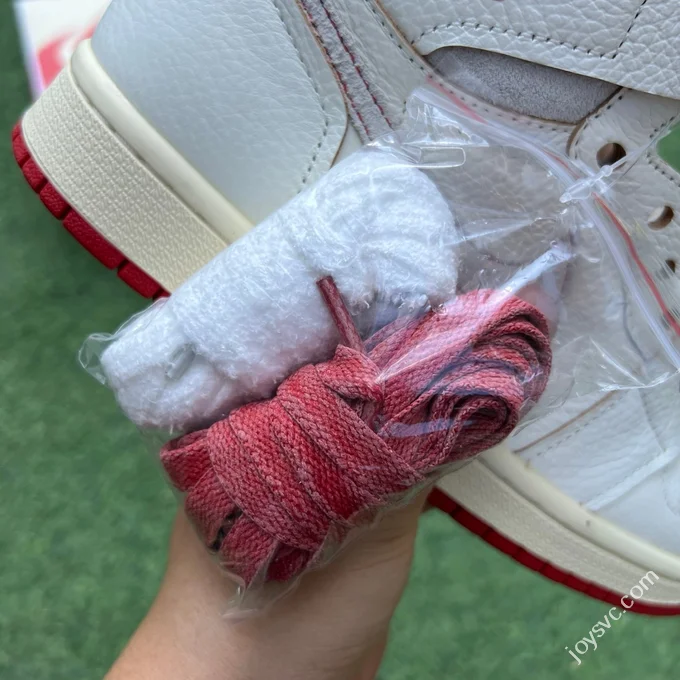 AJ1 High Top Beige Red 