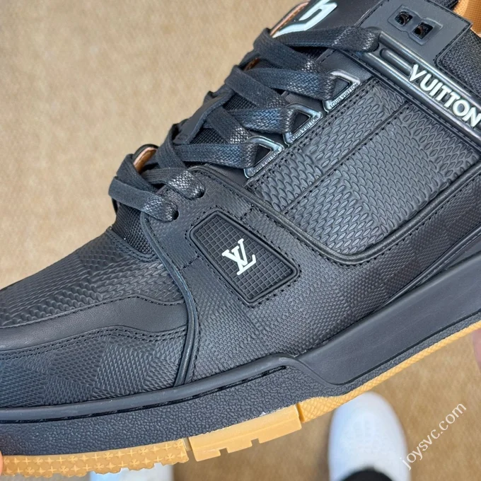 LV Trainer Black Gum Sole LOUIS VUITTON