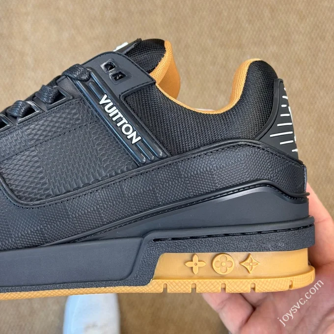 LV Trainer Black Gum Sole LOUIS VUITTON