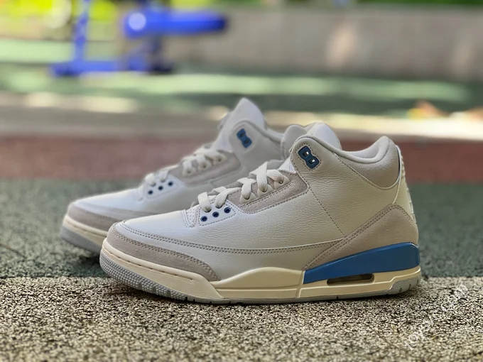 LJR Version AJ3 White Grey Blue 