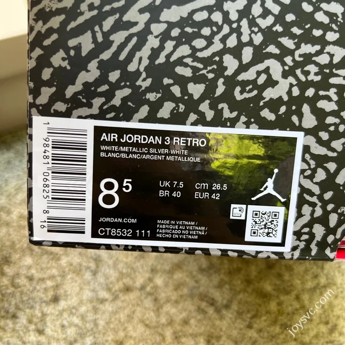 LJR Version AJ3 White Cat 