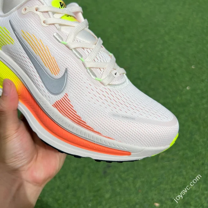 Nike Vomero 18 White Pink Green Marathon Running Shoes HM6804-002