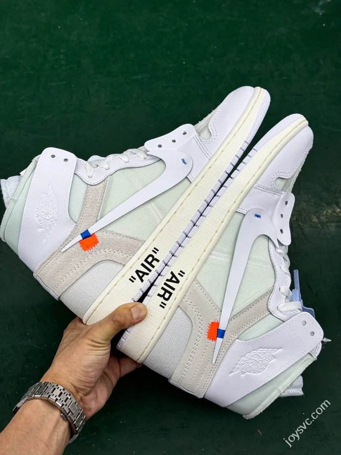 LJR Version AJ1 OFF-WHITE European Exclusive White AA3384-101