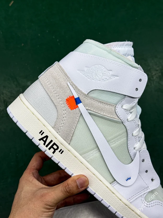 LJR Version AJ1 OFF-WHITE European Exclusive White AA3384-101