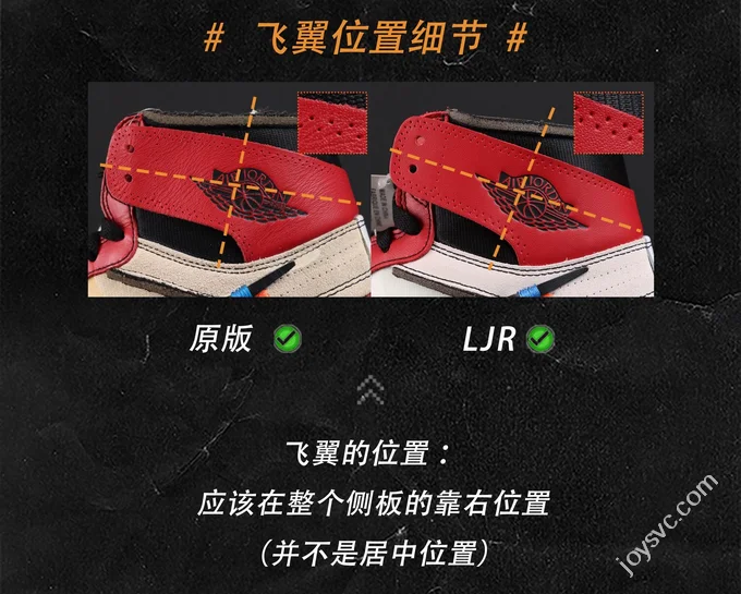 LJR VS ZP Original Air Jordan 1 OFF-WHITE Chicago White Red