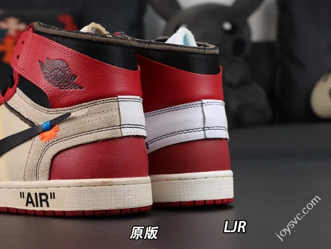 LJR VS ZP Original Air Jordan 1 OFF-WHITE Chicago White Red