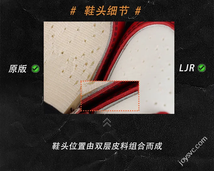 LJR VS ZP Original Air Jordan 1 OFF-WHITE Chicago White Red