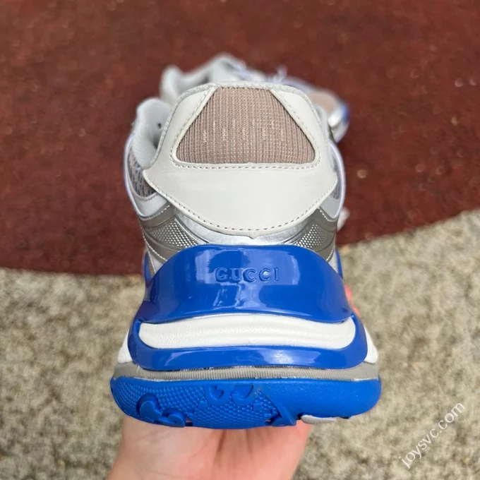 GUCCI Round Toe Drawstring 2.0 Silver Blue