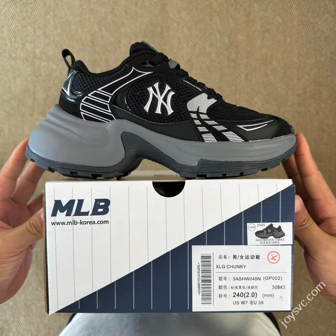 MLB Chunky Dad Shoes Black 3ASHW045N (GP002)