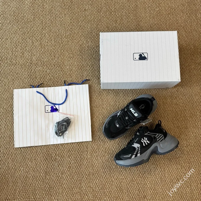MLB Chunky Dad Shoes Black 3ASHW045N (GP002)