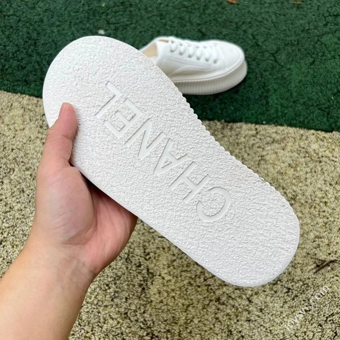 Chanel Half-Slipper Pure White