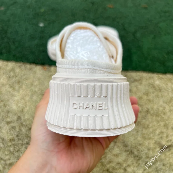 Chanel Half-Slipper Pure White