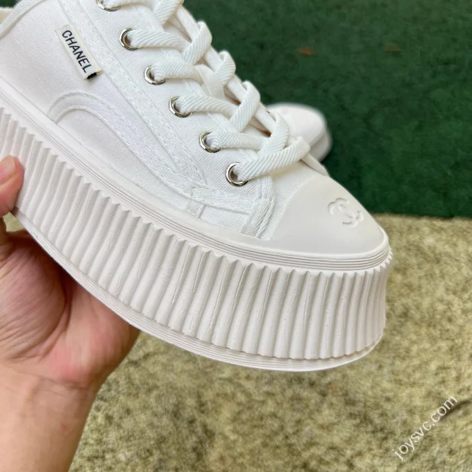 Chanel Half-Slipper Pure White