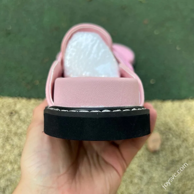 LV Half-Slipper Pink LOUIS VUITTON Cosy Comfort Denim Mules