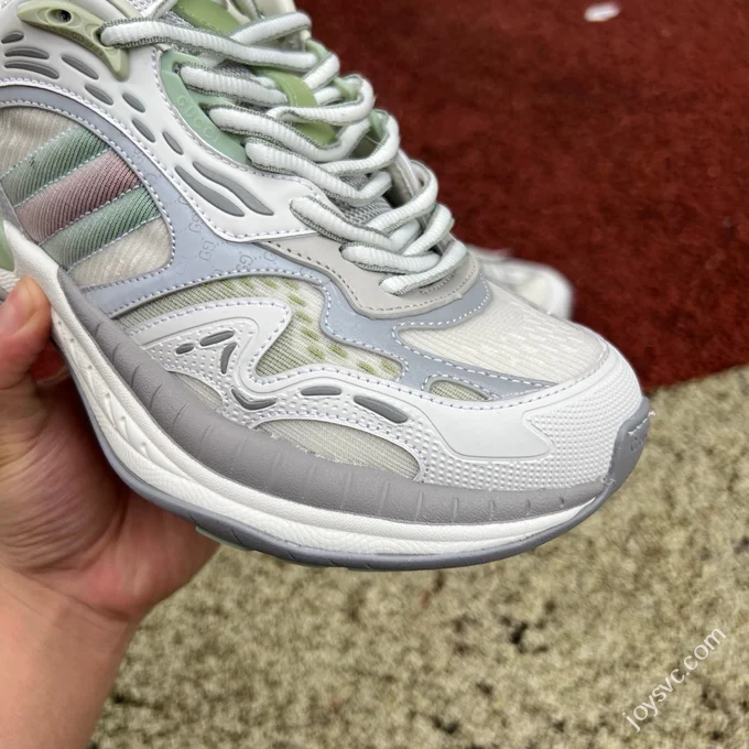 GUCCI Round Toe Drawstring 2.0 Grey Green