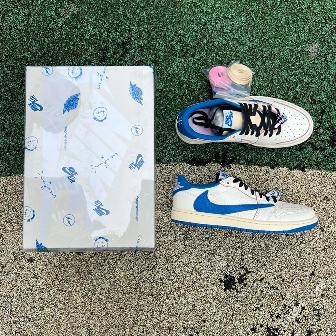 LJR Version AJ1 Travis Scott x Fragment Design Low Top 2.0 DM7866-104