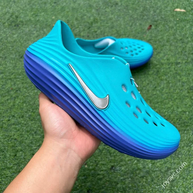 LW Pure Original Nike ReactX Rejuven8 Blue Purple Clogs HV5060-301