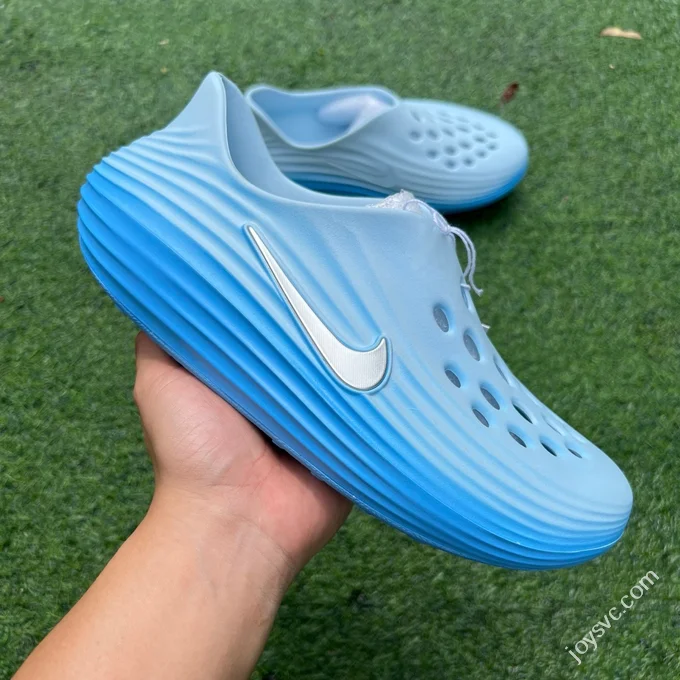 LW Pure Original Nike ReactX Rejuven8 White Blue Clogs HV5060-402