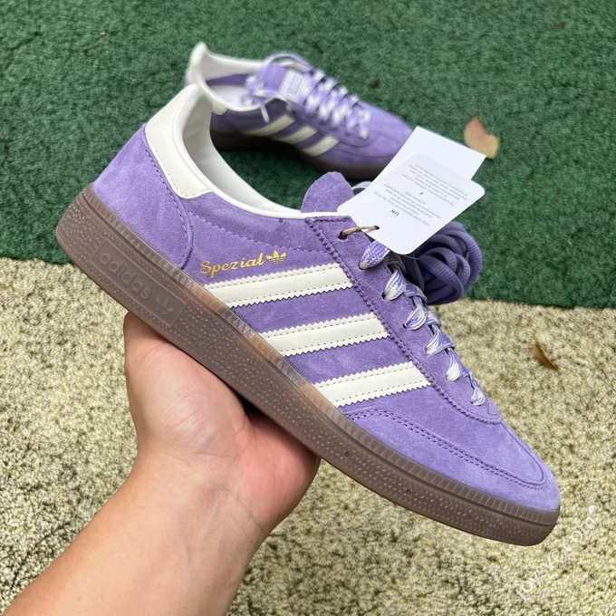 S2 Pure Original Adidas Handball Spezial White Purple KJ6305