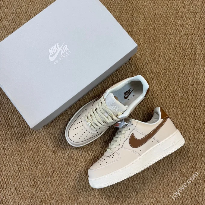 3A Pure Original Air Force 1 AF1 Light Beige Sneakers IB8865-221