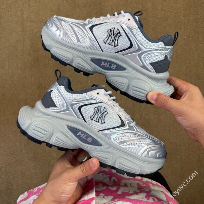 MLB Winner Chunky Cyber Dad Shoes White Blue