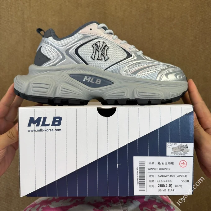 MLB Winner Chunky Cyber Dad Shoes White Blue