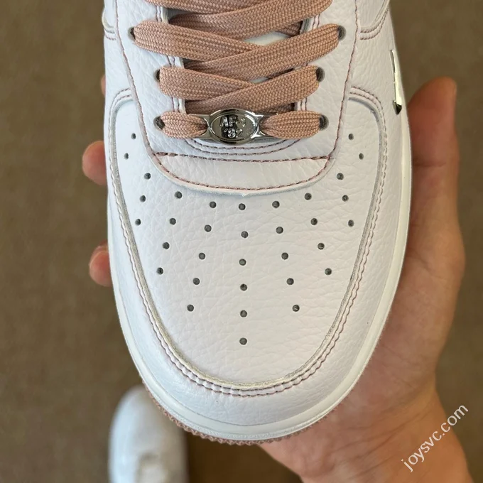 3A Pure Original Air Force 1 AF1 Small Hook White Pink Sneakers IB6543-100