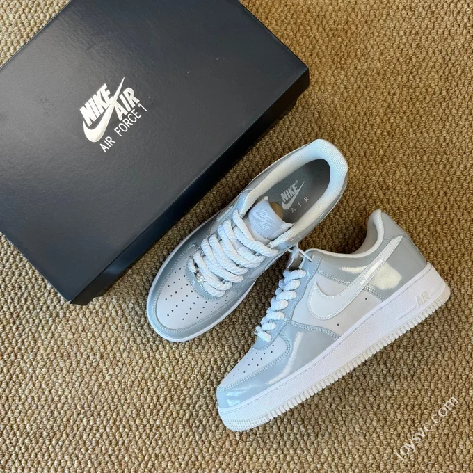 3A Pure Original Air Force 1 AF1 Grey Sneakers HV9405-001