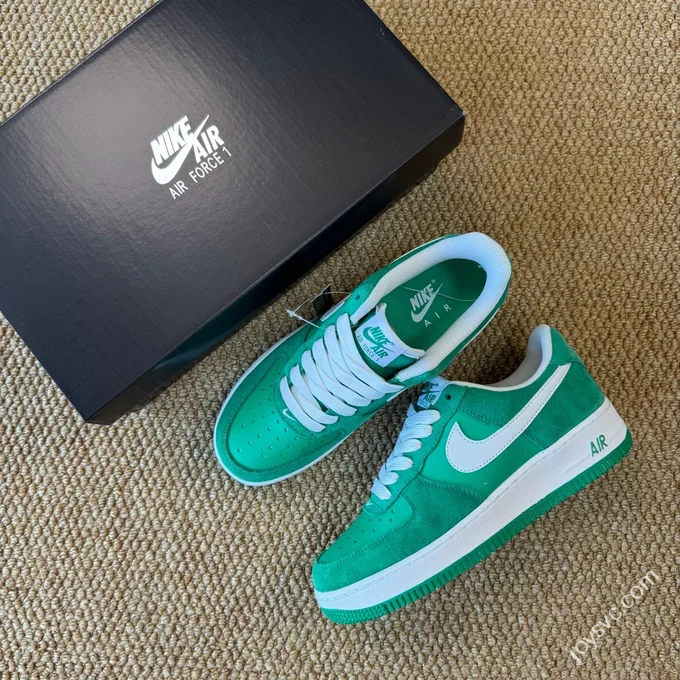 3A Pure Original Air Force 1 AF1 Suede Green White Sneakers IB6388-300
