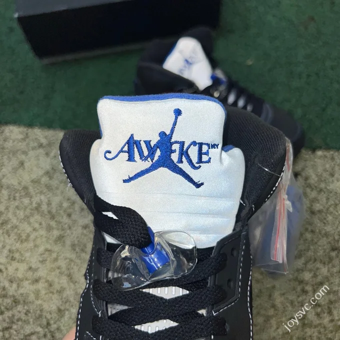 OG Pure Original Awake NY x Air Jordan 5 Black Blue DV4982-004